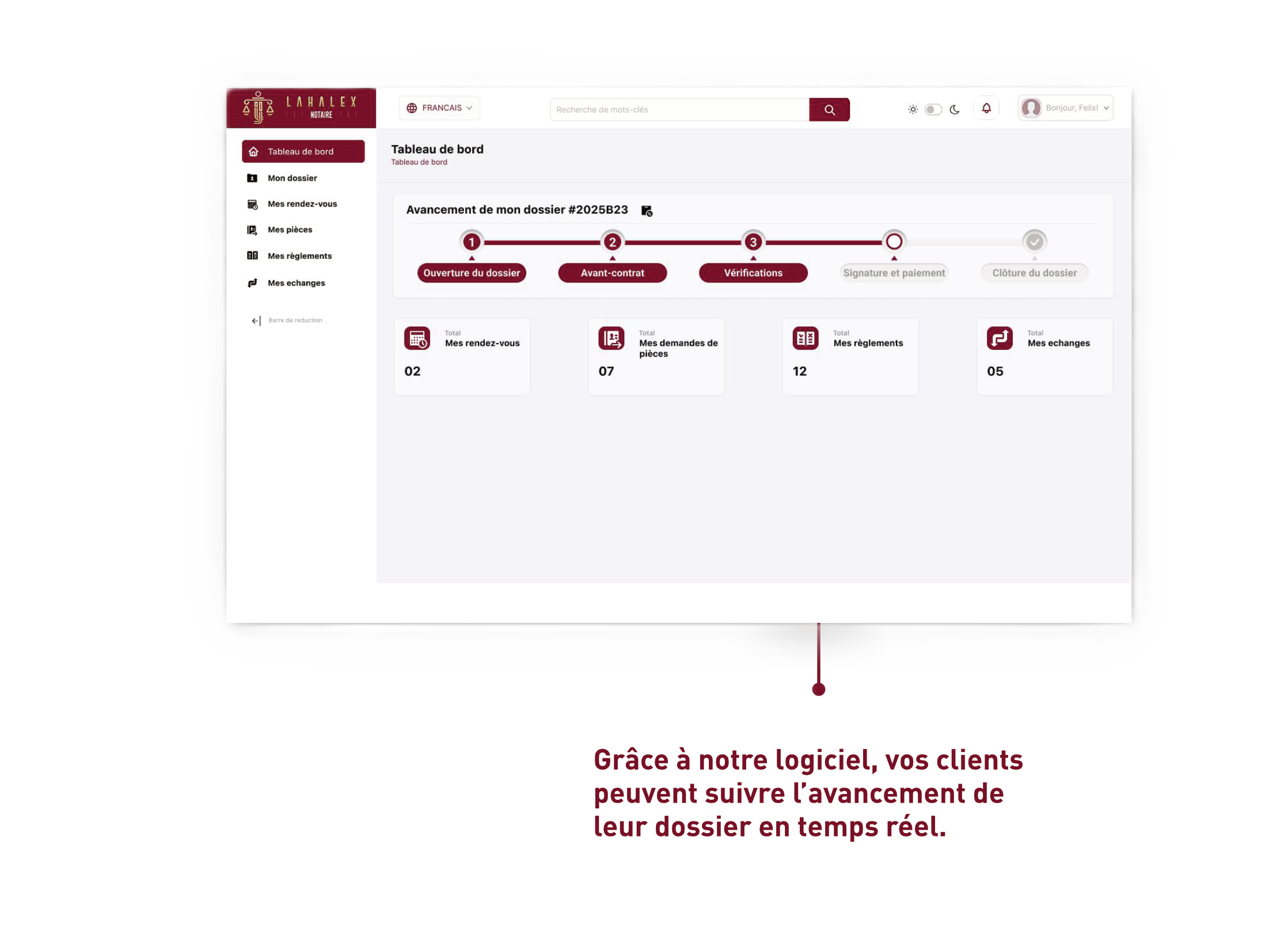 Tableau de bord office
