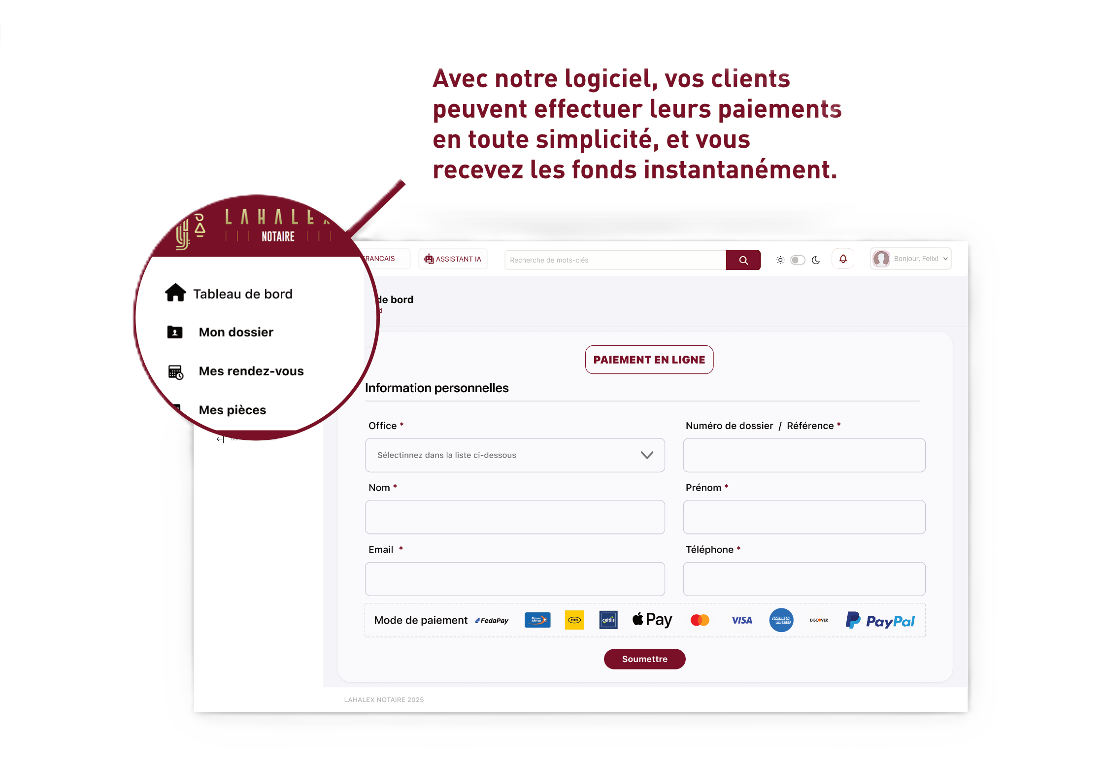 Interface gestion office